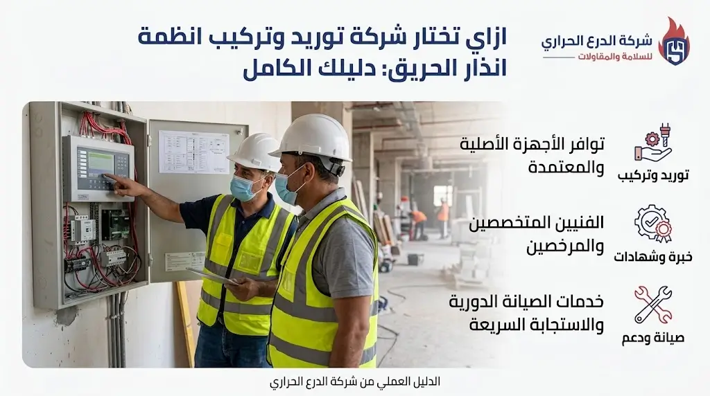 شركة توريد وتركيب انظمة انذار الحريق